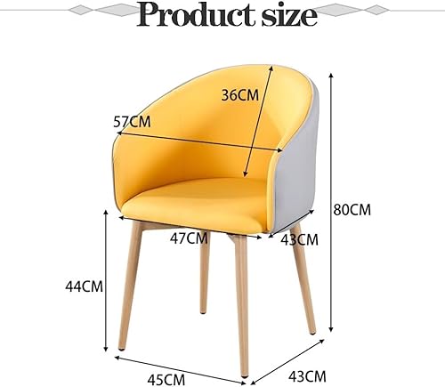 Miniatura 2 de WIGSELBL Sillas decorativas de comedor para sala de estar, sillas de cocina, sillas laterales tapizadas de piel sintética, sillas de escritorio con