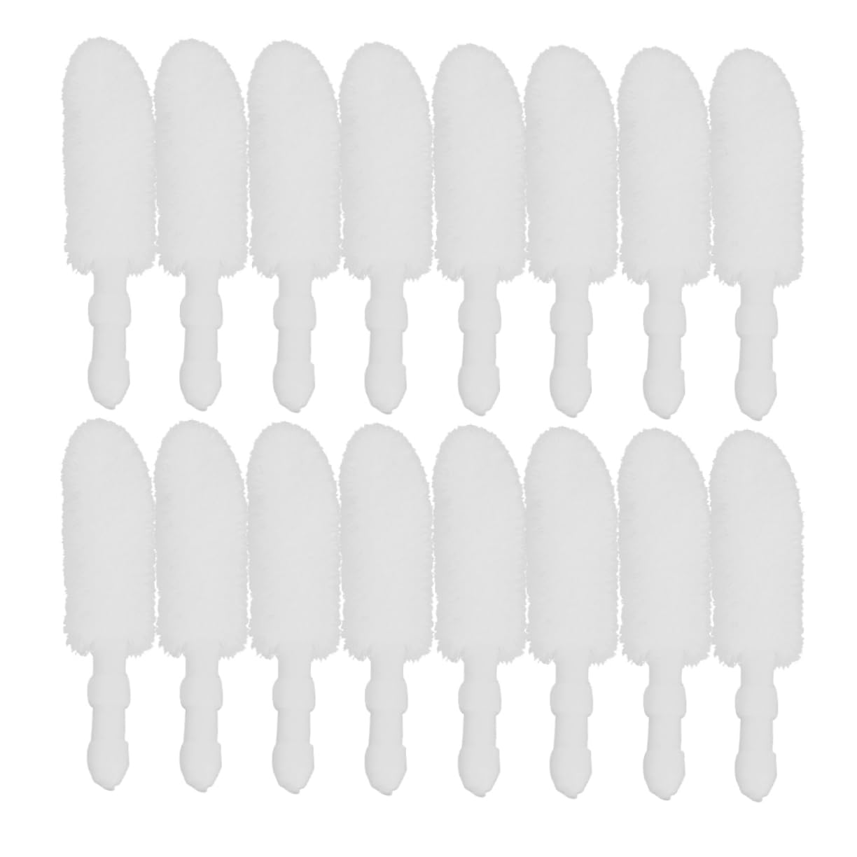 CALLARON 500pcs Lipstick Brush Heads Replacement Disposable Soft Flocking for Bulk Makeup Contouring