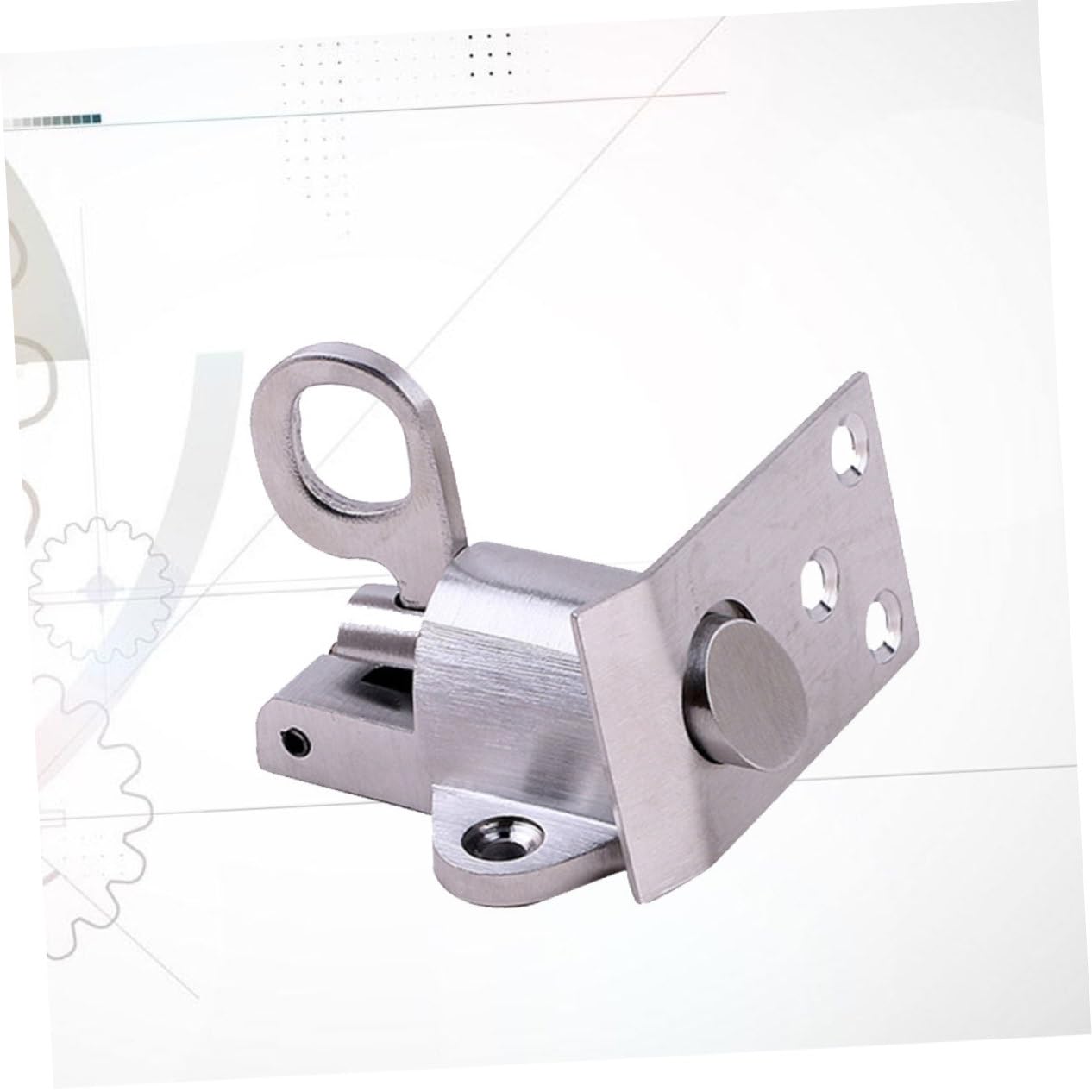 HOMSFOU 2pezzi Serratura Acciaio Inossidabile Con Chiavistello Automatico Sicurezza Per Porte e Finestre Facile Installazione e Design Resistente Per Uso Domestico