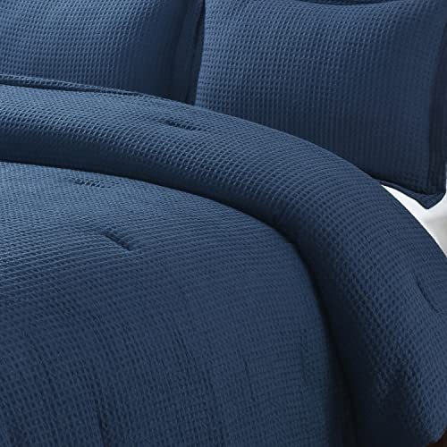 Chezmoi Collection Wilmer Waffle Weave Comforter Set #TOP29
