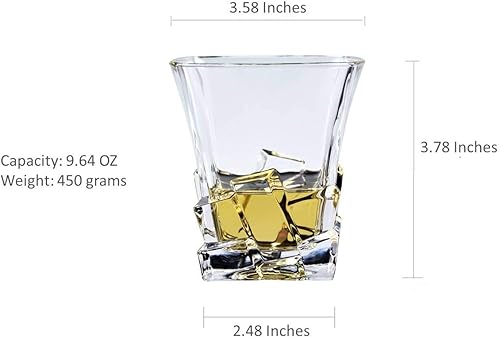 Juego de 6 vasos de whisky de cristal de alta calidad, grandes sin plomo, vasos de degustaciĂłn, vasos escoceses, vasos antiguos, vasos para beber Juego de 6 vasos de whisky de cristal de alta calidad, grandes sin plomo, vasos de degustaciĂłn, vasos escoceses, vasos antiguos, vasos para beber