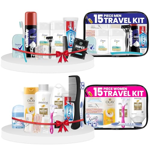Trektote Travel Toiletry Kit Bundle For Men And Women – 15 Piece ...
