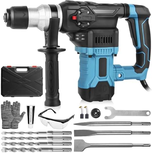 Eletropneumático Martelo Perfurador Rotativo Rompedor (220V+1600W...