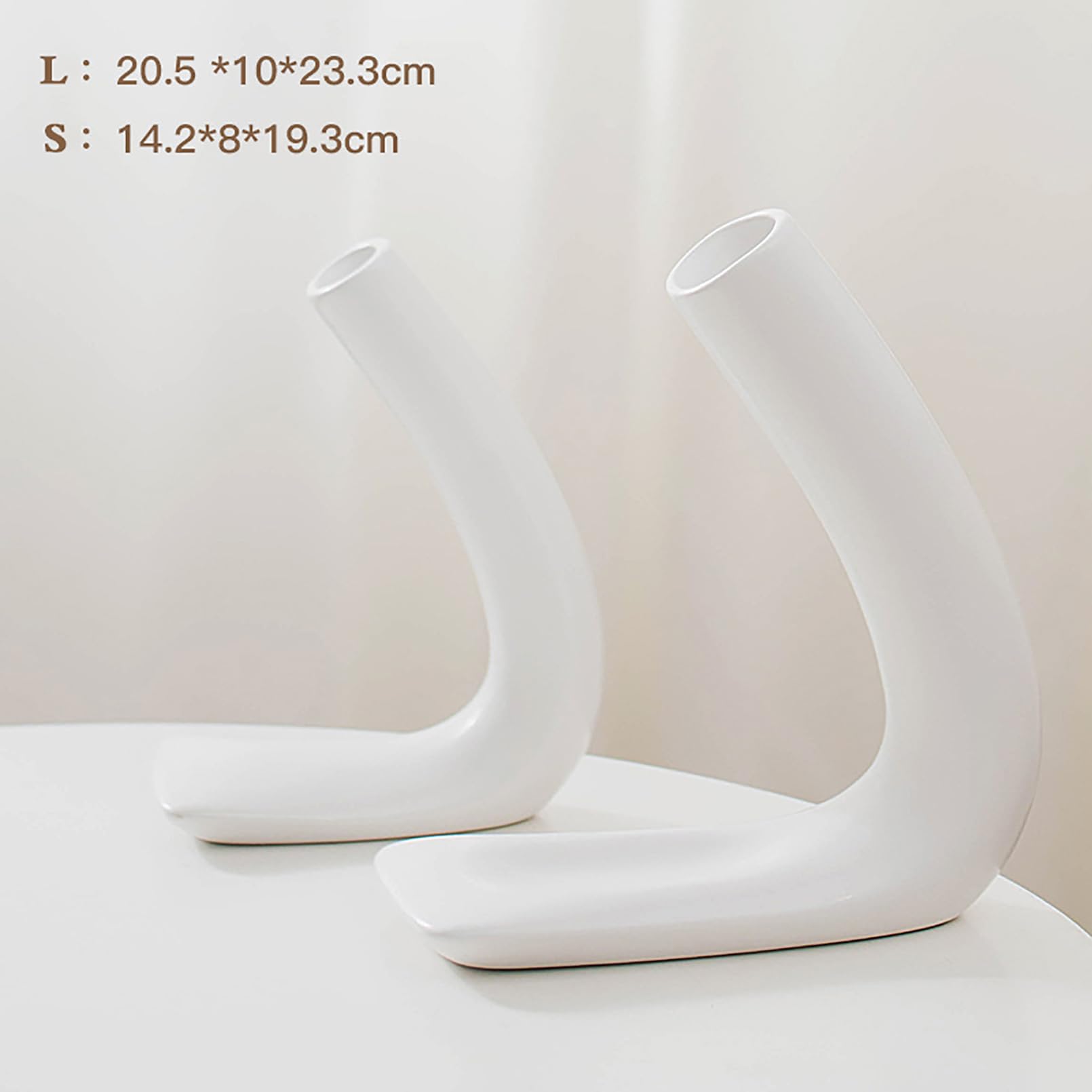 Keramikvase Vasen Set,Ins Style Vase Weiß Blumenvase Für Modern Home Decor Vase Aesthetic-Nordic Kreative Minimalistische Boho Vase Wohnzimmer Deko Vase,Festival Geschenk Dekorationen Vasen