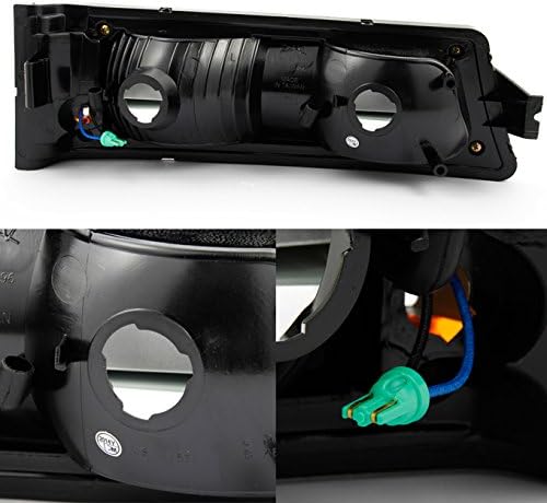 AKKON - For Chevy Silverado 1500 2500 3500 Avalanche LED Bumper Lights Turn Signal Lamps Chrome