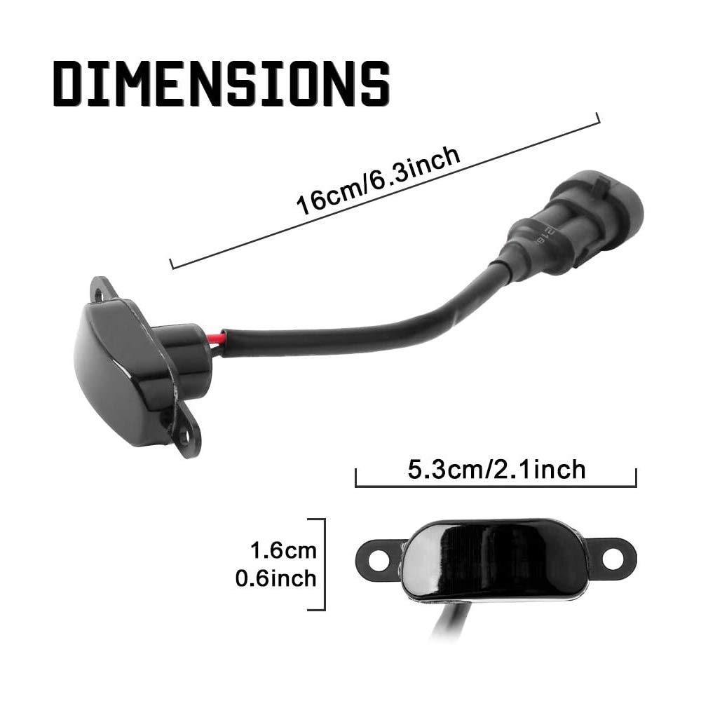 Paquete de 3 Luces Delanteras de Rejilla Aptas para 2004-2019 Grille LED Luces Blancas Lente Negra