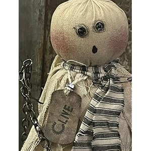Figurines supplies for grubby primitive steam punk clive salvage ghost doll halloween decor figure 11 for holiday kitchen farhouse home decor  urban country home decor