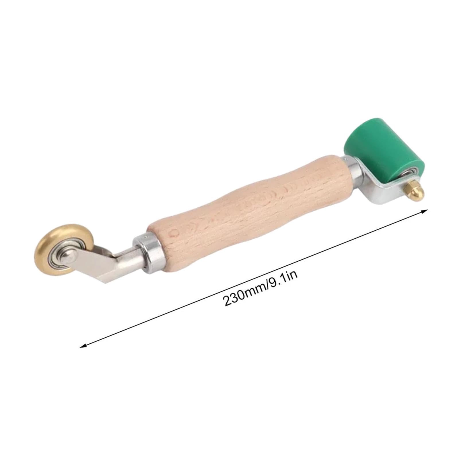 Generic Rodillo de Silicona para Costuras, Rodillos de Costura, Rodillo de Presión Manual, Herramienta de Soldadura, Rodillo de Soldadura de Doble Extremo Par, Verde
