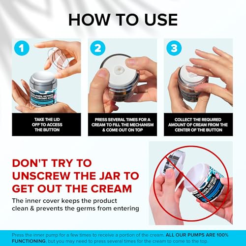 SimplyVital Anti-Aging Collagen Retinol Cream for Face, Neck & Décolleté with Hyaluronic Acid - Made in USA, Daily Collagen, Retinol & Hyaluronic Acid Cream, 2-Pack - Thumbnail 6