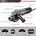 TACKLIFE Angle Grinder, Powerful 11 Amp Grinder Tool With Safe Paddle Switch, 4-1/2-Inch Power Grinders With 1 Grinding Wheel, 1 Cutting Wheel, 1 Flap Disc, 2 Wheel Guards, 1 Carrying Bag - P3AG115