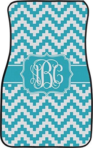 Rnk Shops Pixelated Chevron Car Floor Mats (Front Seat) (Personalized) #TOP1