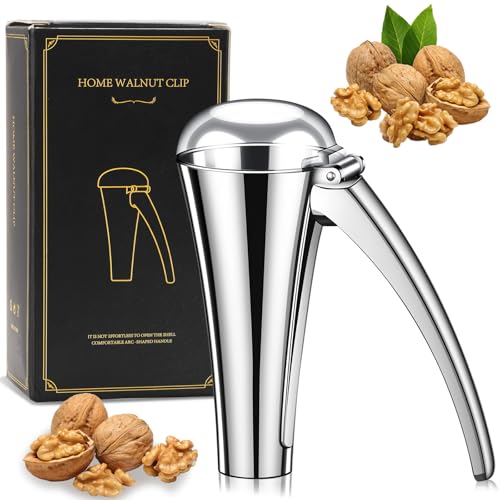 drado Cascanueces, Abridor de Nogal, Aleación de Zinc Anticorrosión, Nueva Forma, Carcasa Abierta con una Sola Mano, Cómoda de Agarrar,13 * 6cm (280g)
