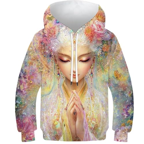 Pull-over enfant amusant 3D pour garçons et filles aux motifs colorés
