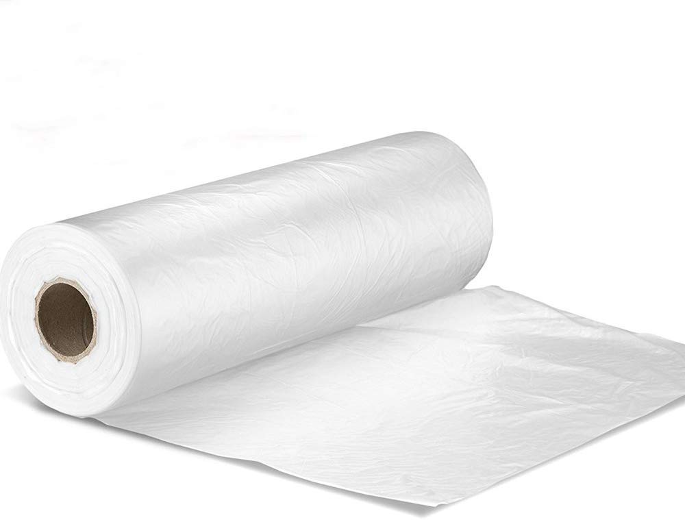 MFLABEL 12" x 16" Plastic Produce Clear Bag on Roll Storage Clear Bag (15 Roll - 5250 Bags)