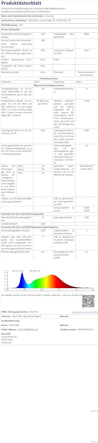 60W RGB Deckenventilator mit Beleuchtung, Leiser Deckenleuchte Mit Ventilator, Fernbedienung & APP, dimmbar (3000K-6500K), 50cm Lampe mit Ventilator, 6 Windstufen Timer, Schlaf- Wohnzimmer