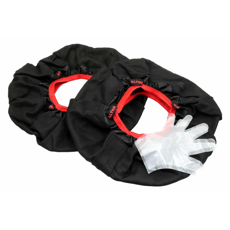 Calze da Neve Omologate EN16662-1 | Calze da neve Auto ad Alta Aderenza su Neve e Ghiaccio, Montaggio Facile e Veloce con Guanti Inclusi, (Misura 070)