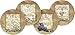 Thirstystone Stoneware Coaster Set, Wine Labels A/4
