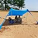 Produktbild strand Schatten Zelt Sun Shelter Familie Sonnenschutz UV Tragbare Baldachin Zelte mit Sandsack Anker 4 Free Pegs für Beach Fishing Camping Garden