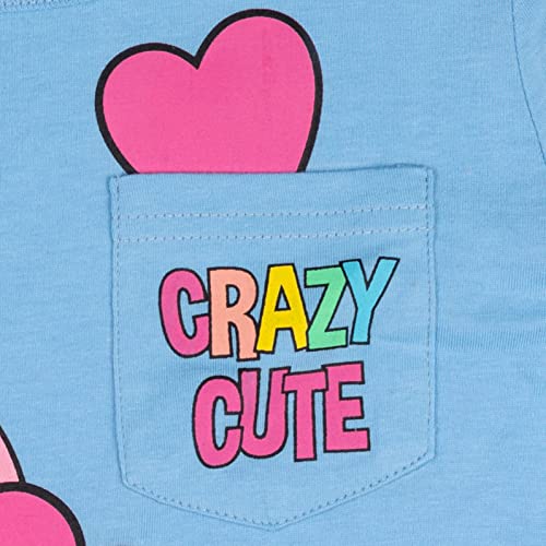 Disney Lilo & Stitch Little Girls T-Shirt Stitch Blue 7-8 #TOP3