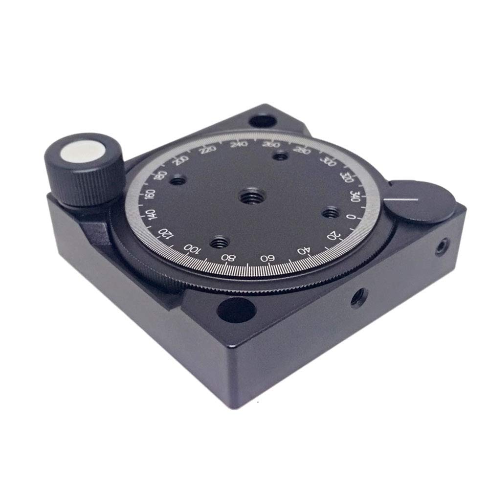 LeTkingok Gear Manual Rotary Table Rotating Platform 50.8mm