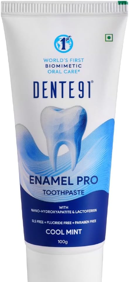 Dente91 Enamel Pro Toothpaste, Daily Advanced Protection | Repairs Cavities | Fights Gum Disease | Reduces Bad Breath | Strengthens Enamel | Sensitivity Relief | Pack of 1, 1 X 100g