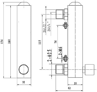 LZM-15T 0.2-2LPM 0.2-3 1/2 BSP Male/1/4 BSP Female Liquid Flowmeter Water Flow Meter Panel Rotameter with Control Valve(16-160LPH)