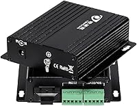 Vista 1 de Un par Serial a Fibra Convertidor RS232 RS485 RS422 Módem Óptico 1310nm SC Conector Fibra Dual para PC Hub Switch