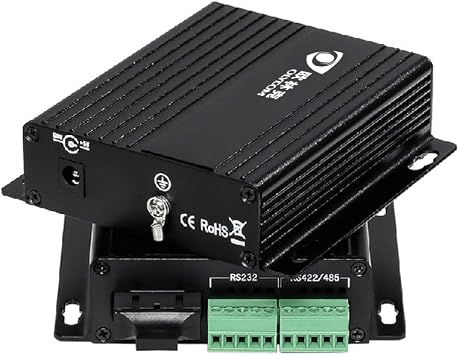 One Pair Serial to Fiber Converter RS232 RS485 RS422 Optic Modem 1310nm SC Connector Dual Fiber for PC Hub Switch