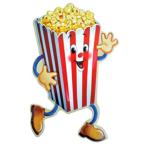 Amazon.co.jp: ダイカットメタルサイン Popcorn Man ポップコーンマン