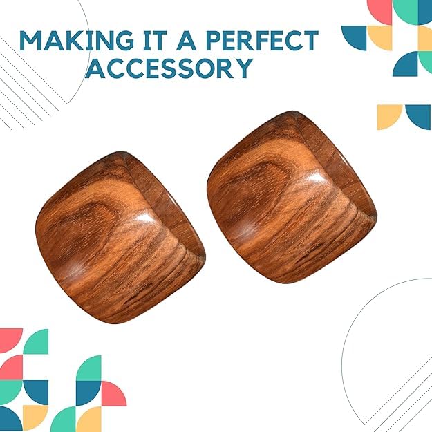 Image of Handcrafted Wooden Bangles Set | Sustainable Natural Wood Jewelry for Women | Stylish & Lightweight Bracelets - Perfect for Christmas Gifts, Winter Fashion & Eco-Friendly Gifting