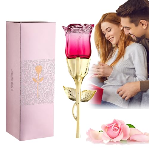 50ML Rote Rose Parfüm für Frauen, Heller Duft Frische Florale Rose, Lange Anhaltende Frische Florale Parfüm Öl, Frauen Parfüm Öl (Rosa Rose)