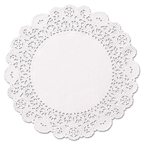 The Baker Celebrations White 10 Inch Round Paper Lace Table Doilies – Decorative Tableware Disposable Papers Placemats cover