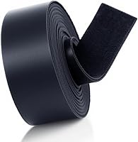 Vista 1 de Correa de cuero de 1 pulgada de ancho y 100 pulgadas de largo, tiras de piel sintética de 0.079 pulgadas de grosor, tiras de cuero suave y fuerte