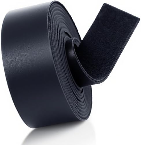 Correa de cuero de 1 pulgada de ancho y 100 pulgadas de largo, tiras de piel sintética de 0.079 pulgadas de grosor, tiras de cuero suave y fuerte,