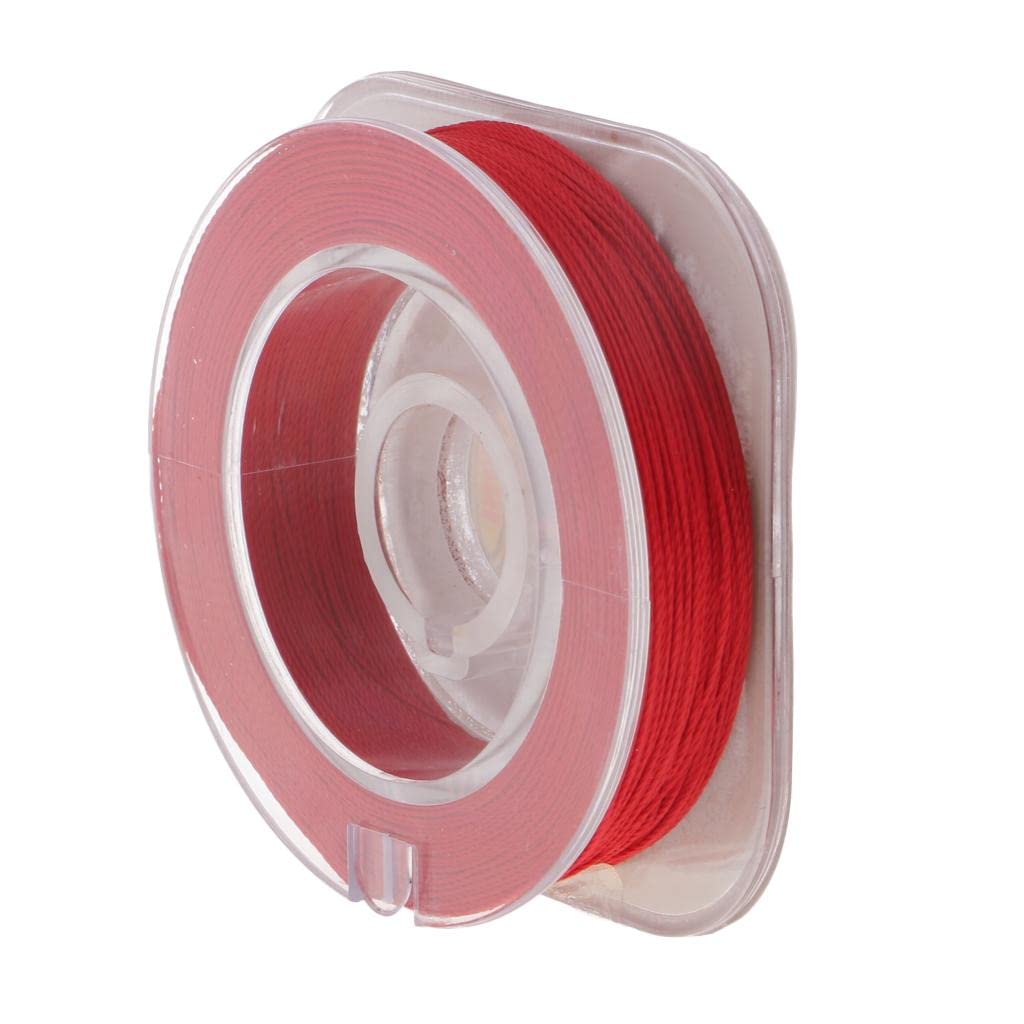 Anneau de Guidage de Canne à Wrap Line Thread 55 Yds Rod Building Thread - Rouge, 50m, Rouge, 50m