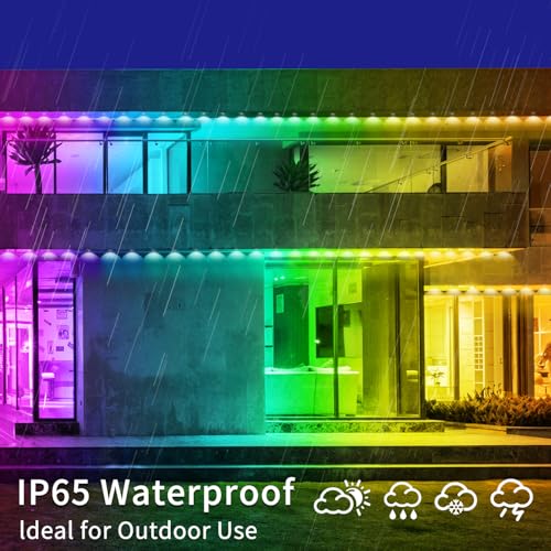 Luces exteriores permanentes RGB LED 60 pies Yocrostar miniatura 6