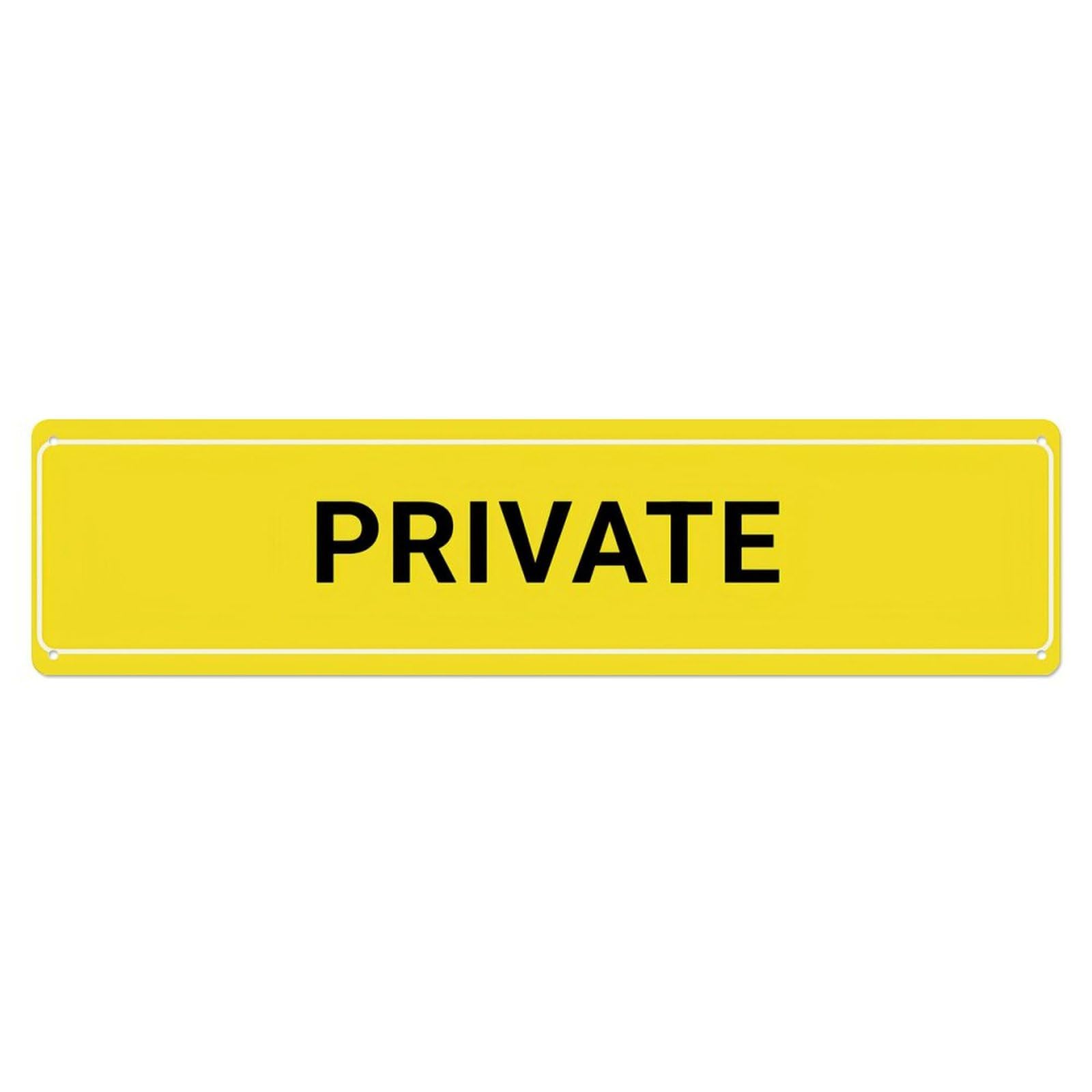 Private Area Warning Sign Vintage Aluminium Metal Sign, Retro Wall Decor for Home, Bar, Garage & Farmhouse 10 * 40cm