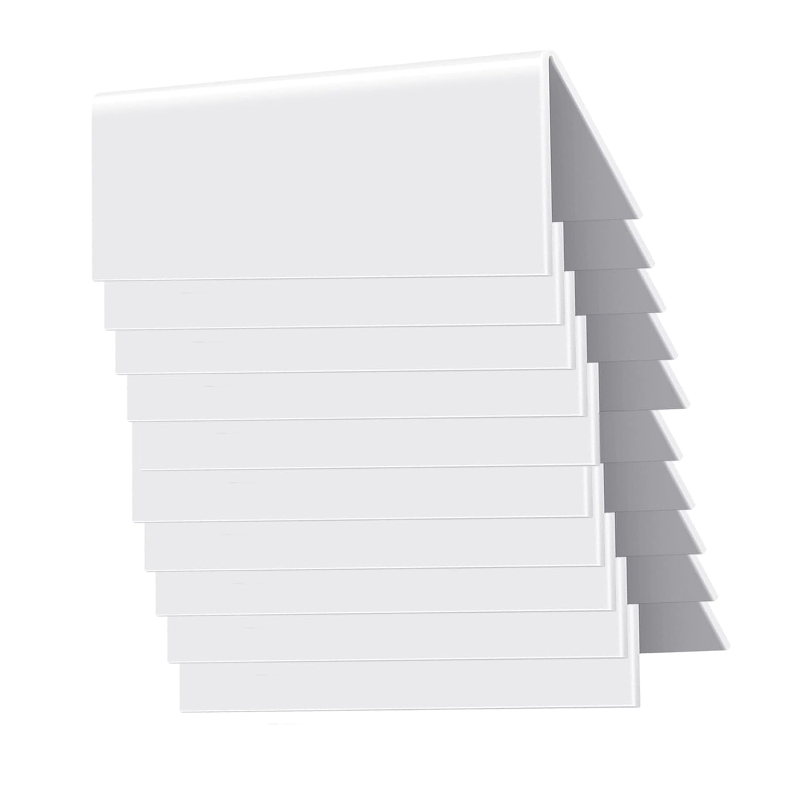 yanzunlrn 10 / 20Pcs V Shape Table Number Holders Writable Erasable Table Desk Tent Cards for Business Meetings or Classroom Use Erasable Name Card Stand