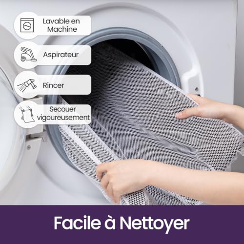 DEXI Paillasson Interieur Entree Antidérapant 60x90cm Noir-Gris – vue 7