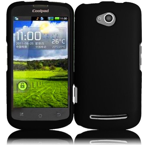 For Coolpad Quattro 4G 5860E Hard Design Cover Case Black