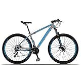 Bicicleta Z3-X Aro 29 Quadro 15 Alumínio 27 Marchas Freio Disco Hidráulico Cinza Azul - Dropp