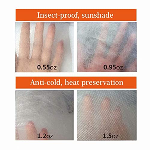 Agfabric Plant Covers Freeze Protection H32''Xw32'' 0.95Oz Plant Frost Protection Covers Plant Protection Winter Cover Drawstring Bags Cold Frost Season Extension Blanket,White #TOP4