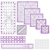 BUZHIFF 8 Quilting Rulers