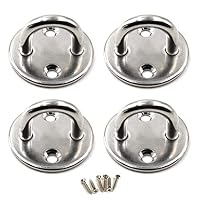 1 Gancio Per Montaggio A Soffitto M8, Gancio Per Montaggio A Parete In Acciaio Inossidabile 304 Per Altalena Yoga (viti Incluse - 12