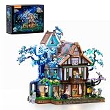 Lumibricks Sylvan Gasthof Klemmbausteine mit Licht, Fantastischer Wald Magischer Elfenbaukasten, 3120Pcs, Jugendliche & Erwachsene, 20006