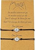 Pinky Promise Distance Matching Bracelets, PinCute Couples Bracelets for Boyfriend Girlfriend Gifts...