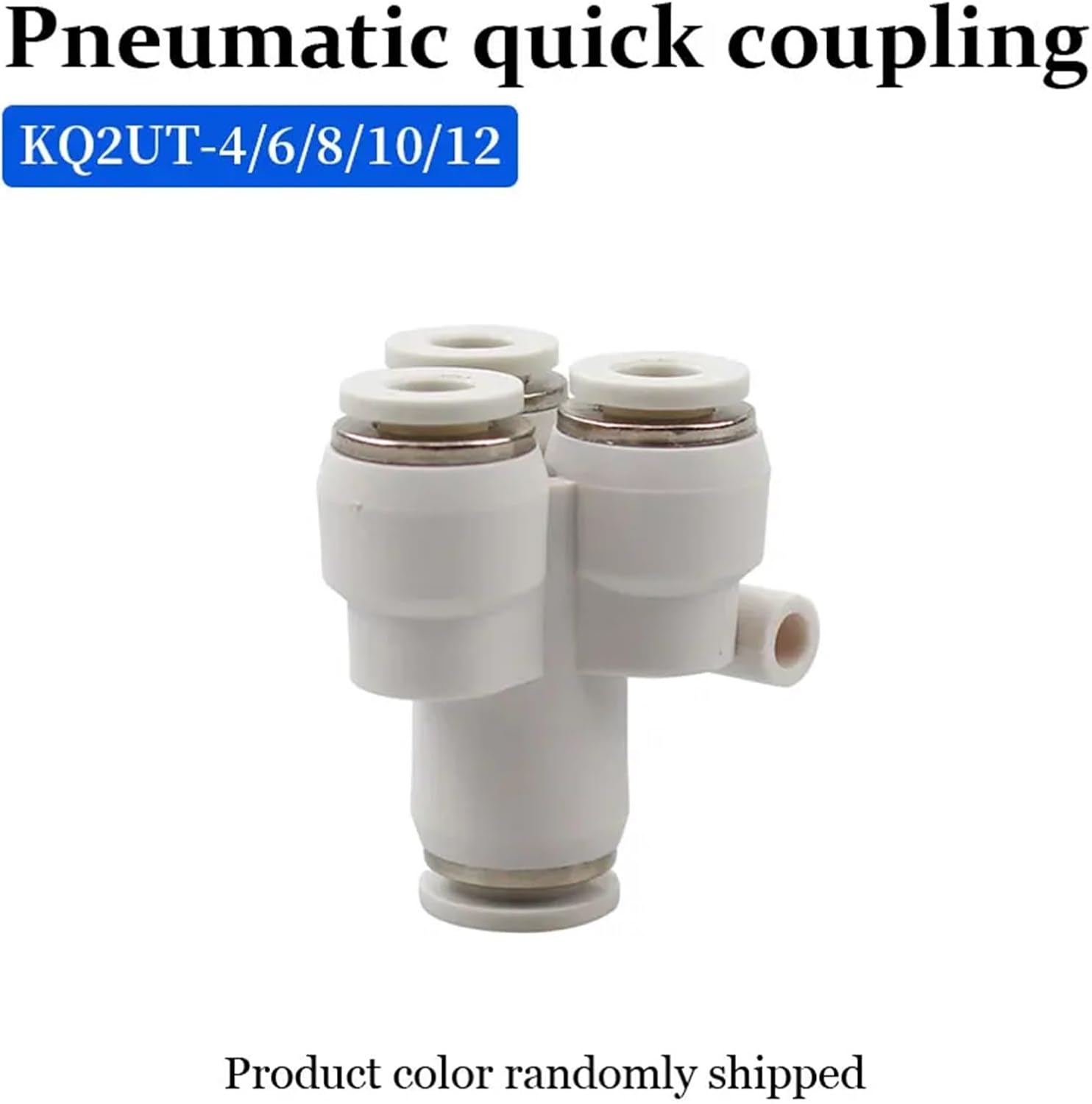 1/10/20PCS KQ2UT/PRG Pneumatic 4-Way Quick Connect Fittings Reducer 8-6/12-10MM & Straight 4/6/8/10MM for Air Compressor(KQ2UT10-00,10 PCS)