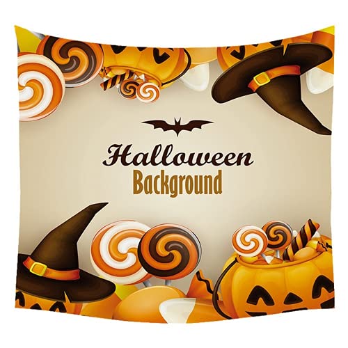 Tapisserie Halloween suspendre grand tissu déco fantôme et sorcière