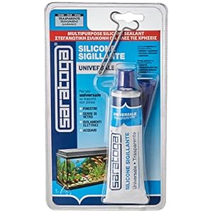 SARATOGA Silicone Universale antimuffa Trasparente, 60 ml