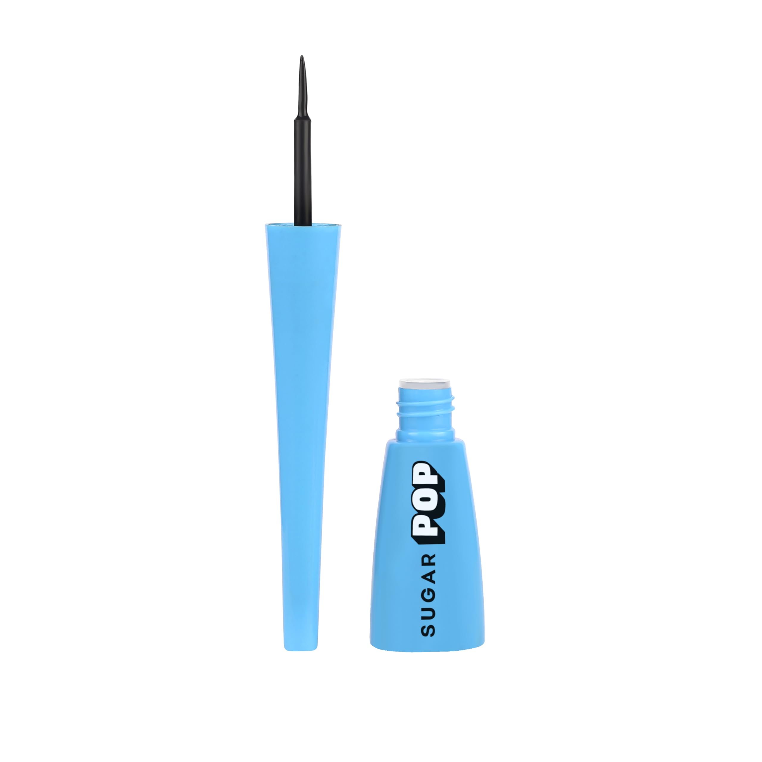 SUGAR POP Matte Eyeliner | Enriched with Castor Oil | Smudge-proof | Waterproof | Up to 24 Hours | 4.5ml - 01 Black